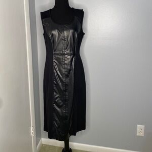 Alfani Fitted Black dress size 10, side zipper